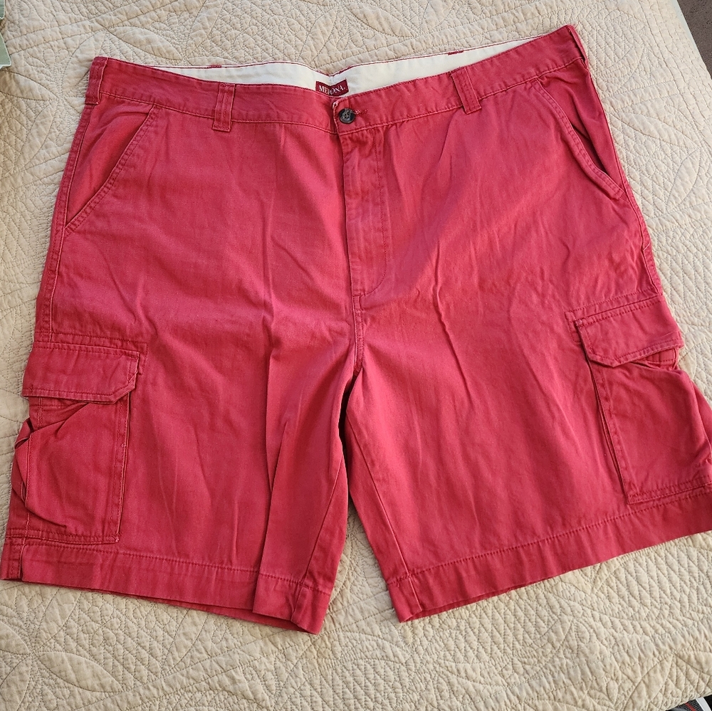 Merona Men's Cargo Shorts. Red. Size 46. Like New.